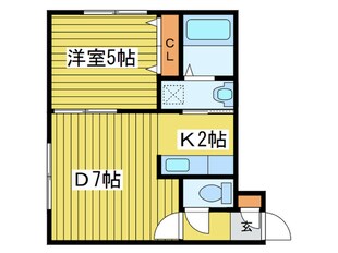 フロンティア円山の物件間取画像